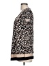 Apostrophe Brown Short Sleeve Top Size L - photo 5