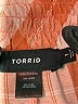 Torrid 100% Polyester Checkered-gingham Orange Shorts Size 1X Plus (1) - photo 3