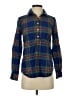 Vineyard Vines 100% Cotton Plaid Blue Long Sleeve Button-Down Shirt Size 2 - photo 1