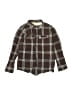 OshKosh B'gosh 100% Cotton Plaid Brown Long Sleeve Button-Down Shirt Size 10 - photo 1