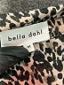 Bella Dahl 100% Rayon Animal Print Black Long Sleeve Blouse Size M - photo 7