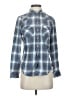 Levi's Plaid Blue Long Sleeve Blouse Size XS - photo 1