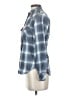 Levi's Plaid Blue Long Sleeve Blouse Size XS - photo 5