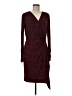 Etcetera Polka Dots Burgundy Cocktail Dress Size 8 - photo 1