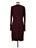 Etcetera Polka Dots Burgundy Cocktail Dress Size 8 - photo 2