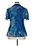 DressBarn 100% Polyester Blue Short Sleeve Blouse Size 1X - photo 2