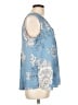 Roz & Ali 100% Polyester Blue Sleeveless Blouse Size L - photo 4