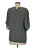 Bailey 44 100% Silk Gray 3/4 Sleeve Silk Top Size M - photo 2