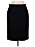 Ann Taylor LOFT Solid Black Wool Skirt Size 12 Petite - photo 1