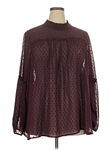 Lane Bryant Long Sleeve Blouse (view 1)