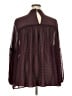 Lane Bryant 100% Polyester Burgundy Long Sleeve Blouse Size 22 - photo 2