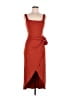 Wilfred Solid Orange Red Cocktail Dress Size M - photo 1