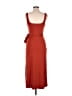 Wilfred Solid Orange Red Cocktail Dress Size M - photo 2