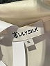 LILYSILK 100% Silk Color Block Ivory 3/4 Sleeve Silk Top Size XL - photo 7