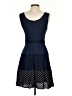 Doe & Rae 100% Polyester Polka Dots Blue Casual Dress Size S - photo 2