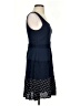 Doe & Rae 100% Polyester Polka Dots Blue Casual Dress Size S - photo 4