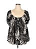 Torrid Black Short Sleeve Blouse Size 4X Plus (4) - photo 1