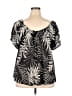 Torrid Black Short Sleeve Blouse Size 4X Plus (4) - photo 2