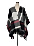 Assorted Brands 100% Polyester Plaid Gray Wrap One size - photo 1