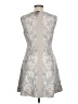 BCBGMAXAZRIA Paisley Silver Gray Cocktail Dress Size L - photo 2