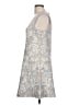 BCBGMAXAZRIA Paisley Silver Gray Cocktail Dress Size L - photo 5