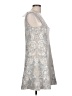 BCBGMAXAZRIA Paisley Silver Gray Cocktail Dress Size L - photo 4