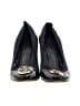 Tory Burch 100% Leather Black Heels Size 8 1/2 - photo 2