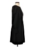 J.Crew 100% Polyester Solid Black Casual Dress Size 2 - photo 4