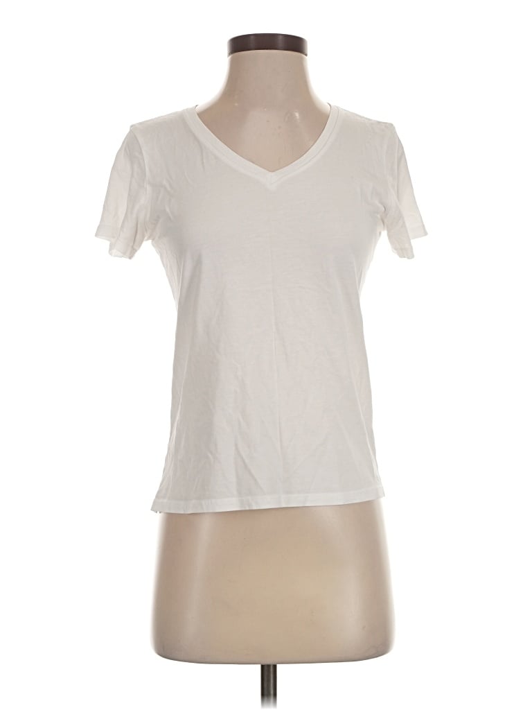 Pre-owned Quince Short Sleeve T-shirt In Ivory
