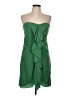 BCBGMAXAZRIA 100% Silk Green Cocktail Dress Size 10 - photo 1