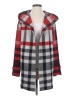 Field Flower 100% Wool Plaid Red Wool Coat Size XS - photo 1