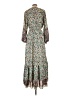 Boemo Paisley Floral Multi Color Green Casual Dress Size L - photo 2