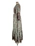 Boemo Paisley Floral Multi Color Green Casual Dress Size L - photo 5