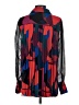 Ramy Brook 100% Polyester Color Block Red 3/4 Sleeve Blouse Size S - photo 2