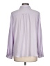 Elle 100% Polyester Purple Long Sleeve Blouse Size L - photo 2