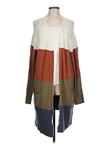 Madewell Kent Striped Cardigan Sweater in Coziest Yarn (view 1)