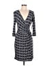 Laundry by Design Print Gray Cocktail Dress Size 6 - photo 1