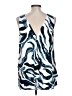 Cooper & Ella 100% Polyester Graphic Blue Cocktail Dress Size Lg (3) - photo 2
