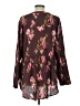 Torrid Floral Brown Long Sleeve Blouse Size Lg Plus (0) - photo 2