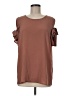 Pleione Brown Short Sleeve Top Size M - photo 1