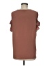 Pleione Brown Short Sleeve Top Size M - photo 2