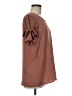 Pleione Brown Short Sleeve Top Size M - photo 4