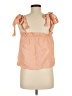 J.Crew 100% Linen Orange Sleeveless Blouse Size M - photo 2