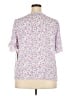 CeCe 100% Polyester Pink Short Sleeve Blouse Size 2X - photo 2