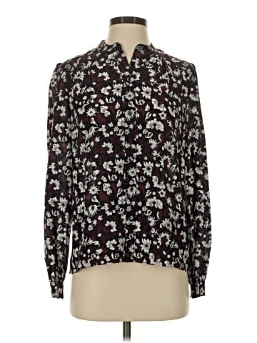 Joie Long Sleeve Silk Top (view 1)