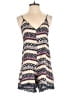En Creme 100% Rayon Chevron-herringbone Ivory Romper Size S - photo 1