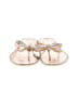 Steve Madden Silver Flip Flops Size 7 - photo 2