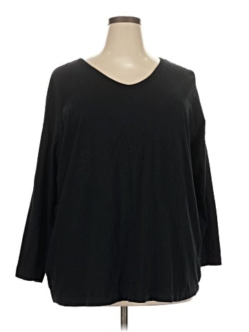 Woman Within 3/4 Sleeve T-Shirt (view 1)