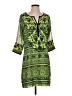 Gretchen Scott Designs 100% Polyester Paisley Green Casual Dress Size S - photo 1