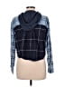 SO 100% Cotton Plaid Blue Long Sleeve Button-Down Shirt Size L - photo 2
